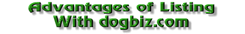 Advatanges of listing with Dogbiz.com